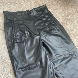 NWT Zara Faux Leather Pants
